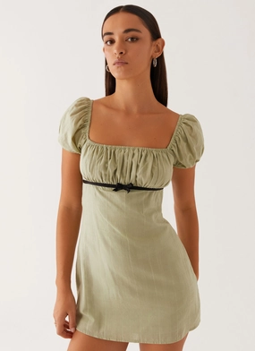 Smart and Chic Fran Mini Dress - Pastel Green