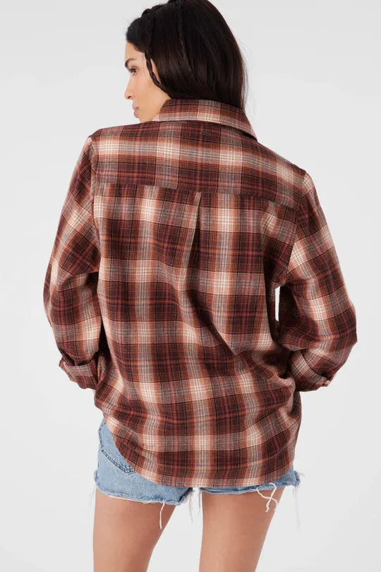 O'Neill BROOKS FLANNEL OVERSIZED FIT SHIRT - SIERRA