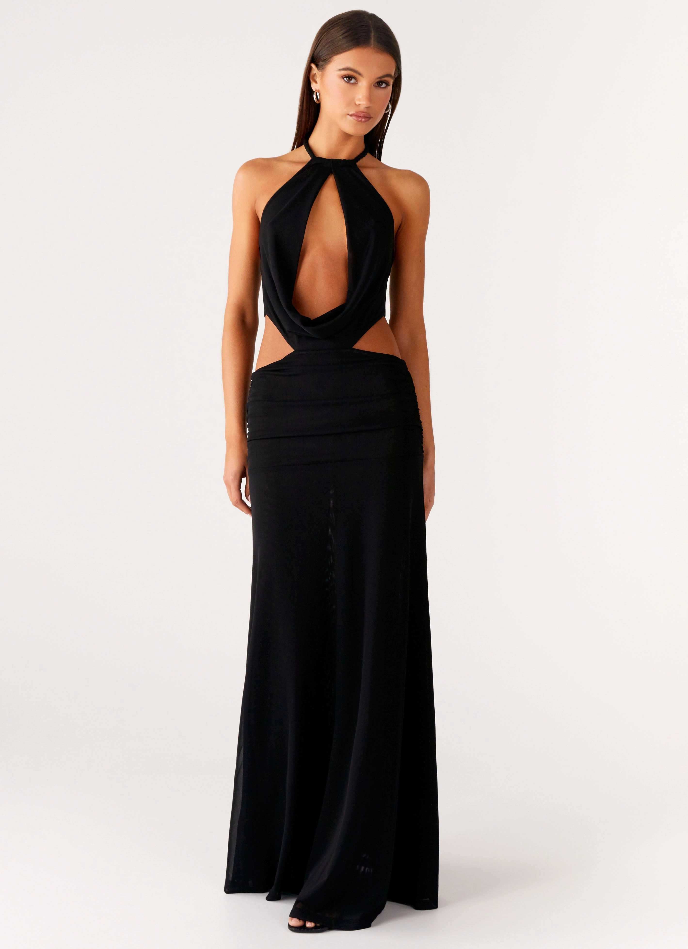 Only Love Maxi Dress - Black Light And Airy Sunset Look