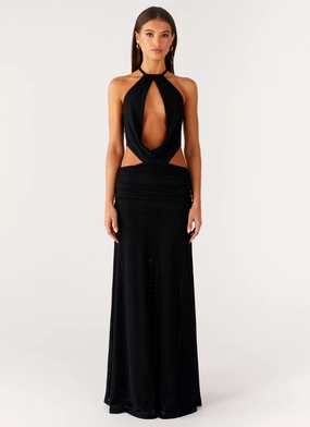 Only Love Maxi Dress - Black Pure Vibes Sleek Tone