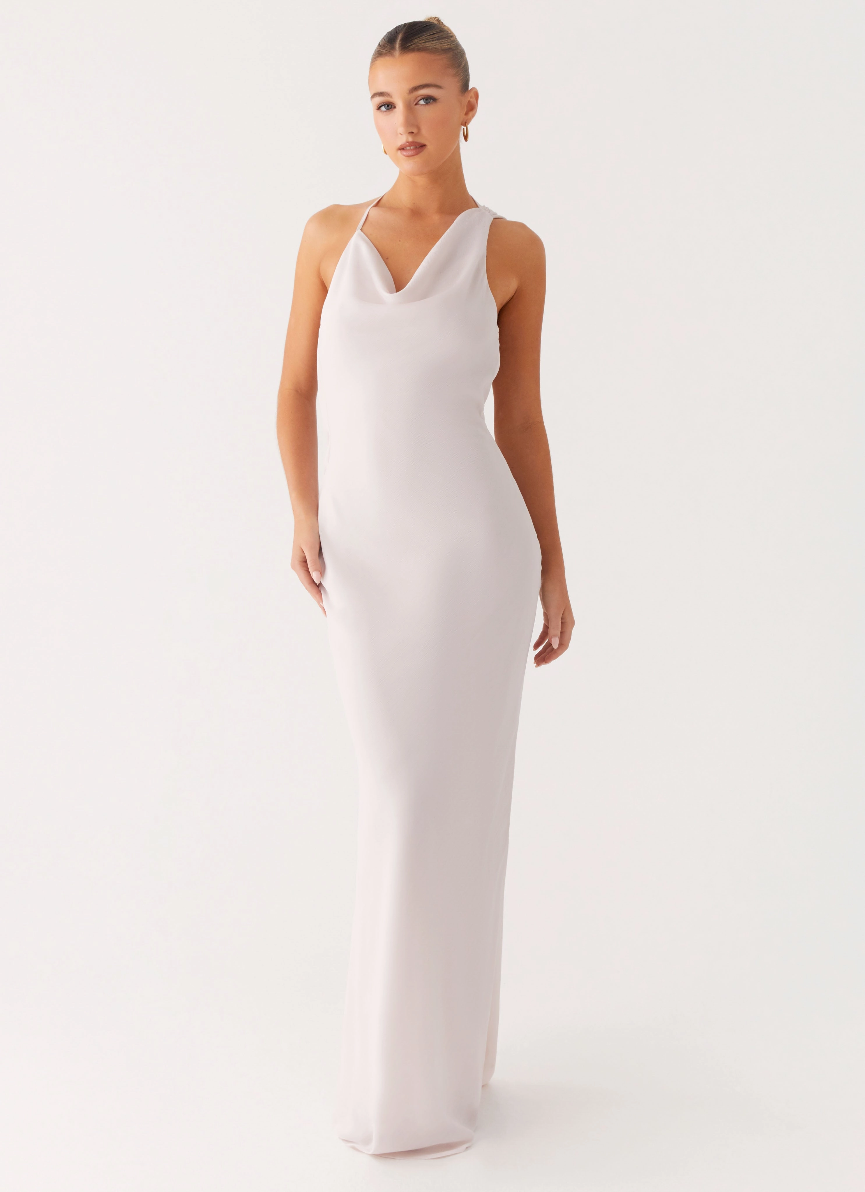 Opal Glow Maxi Dress - Off White Day Ready Look Tailored Layers