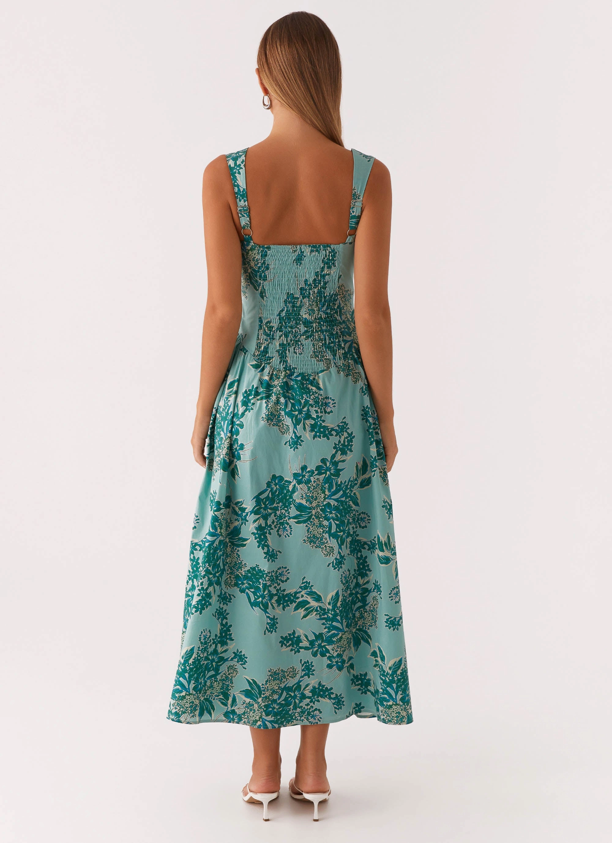 Minimalist Look Emmalina Midi Dress - Cloud Nine Floral