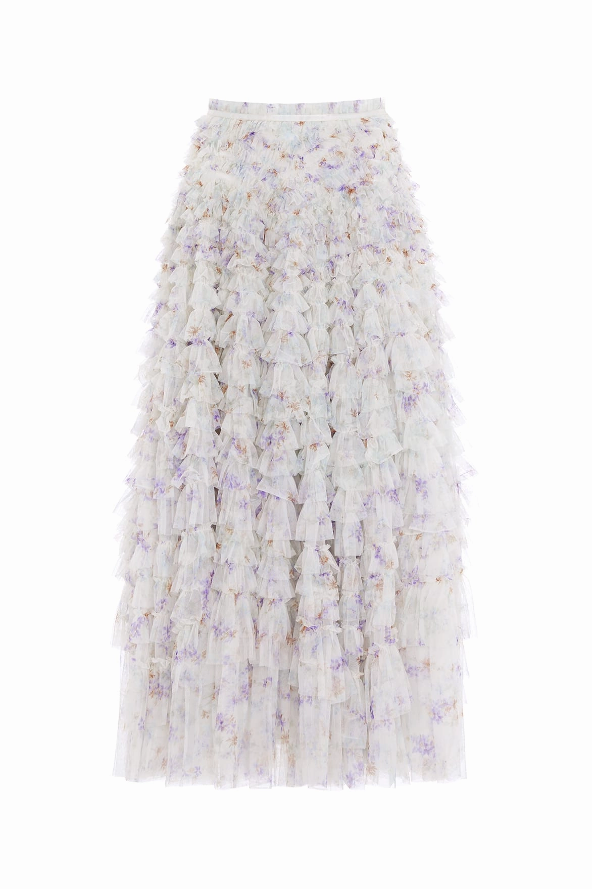 Ophelia Ditsy Hattie Ruffle Ankle Skirt Upgrade-Option Relax Tones