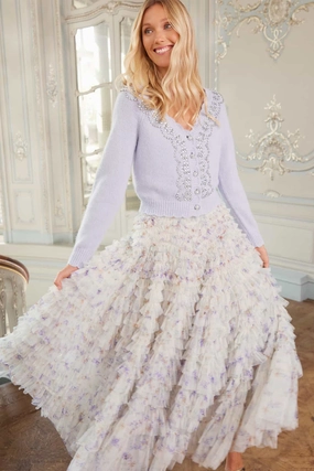 Lightweight Piece Ophelia Ditsy Hattie Ruffle Ankle Skirt