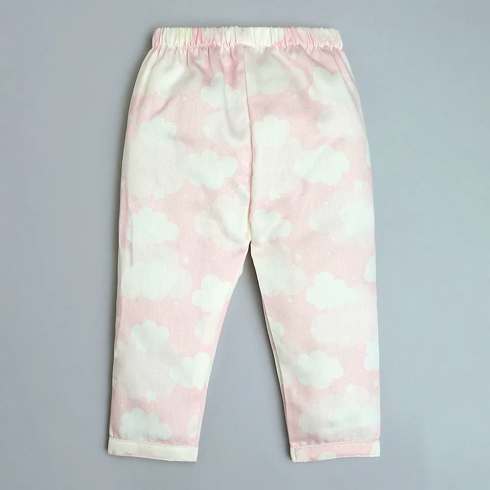 Organic Cotton  Night Suit - Cloud Pink