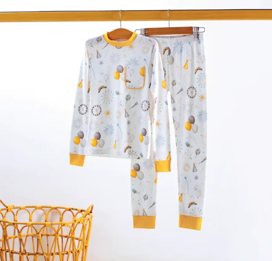 Organic Cotton Pajamas - Happy New Year