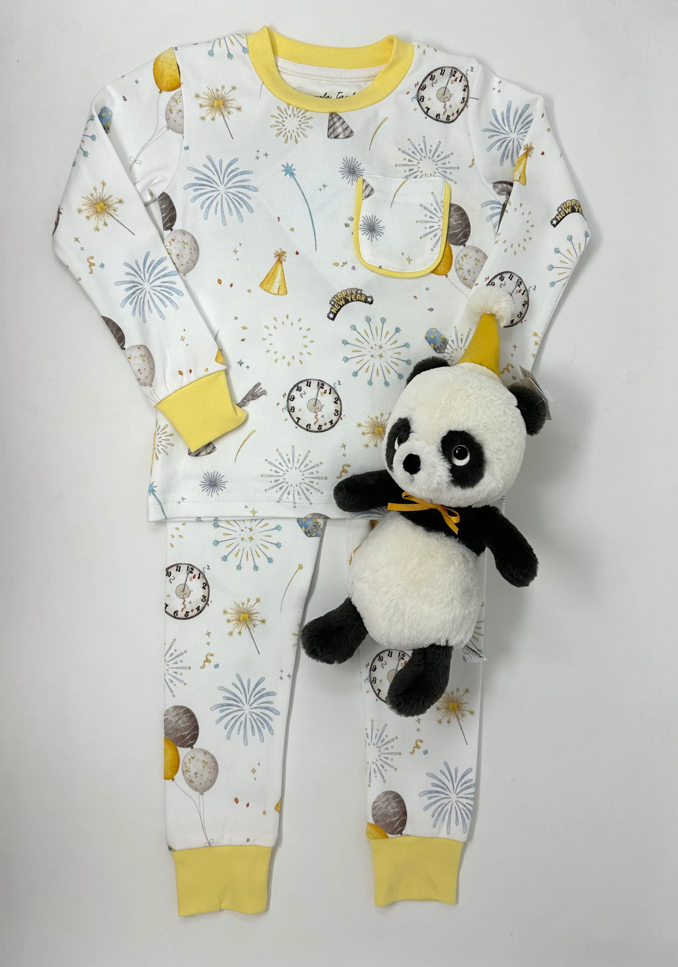 Organic Cotton Pajamas - Happy New Year