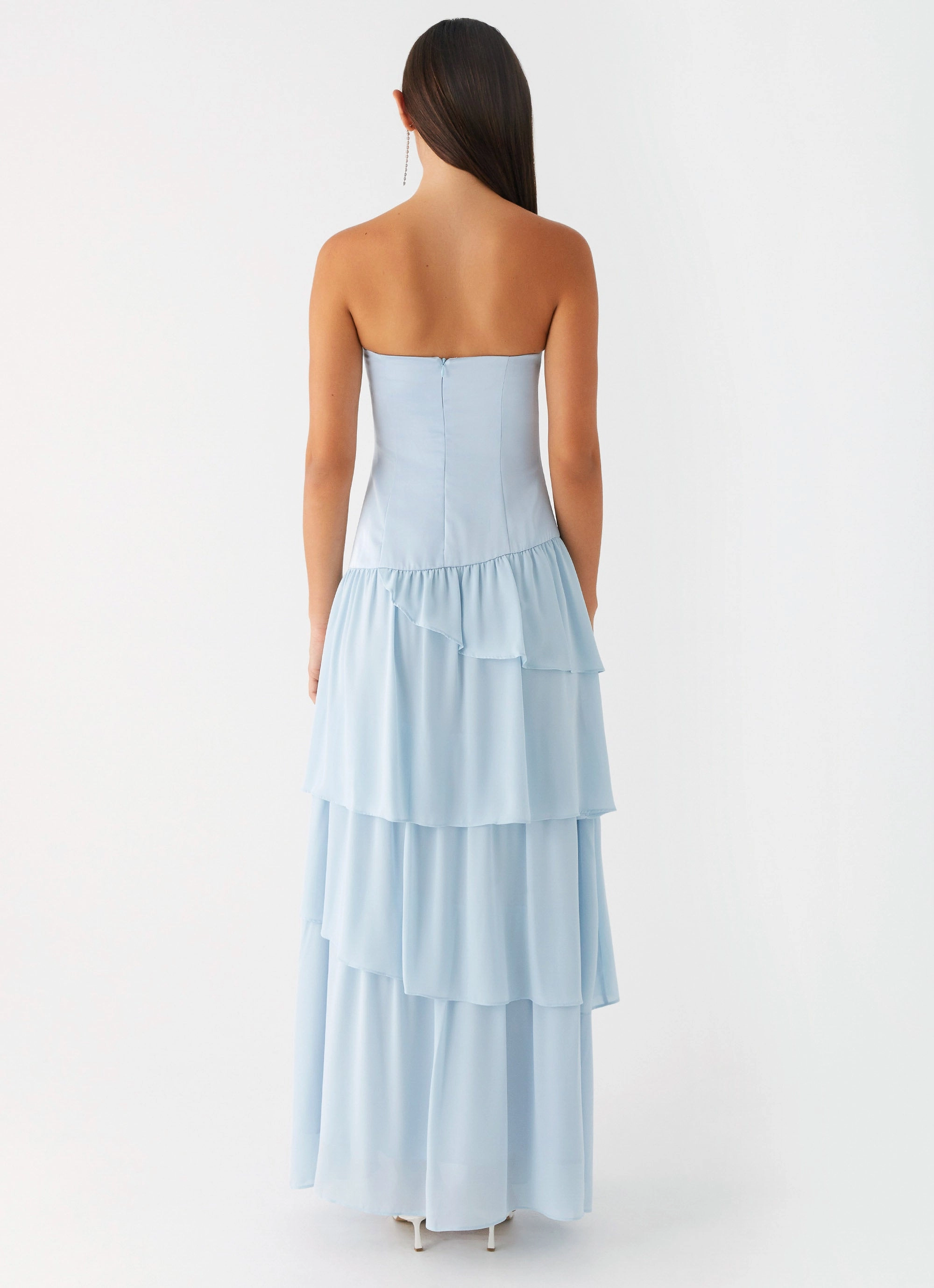 Our Story Maxi Dress - Pastel Blue Petite-Size