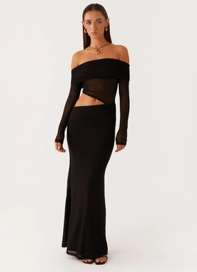 Emery Maxi Dress - Black Effortless Touch