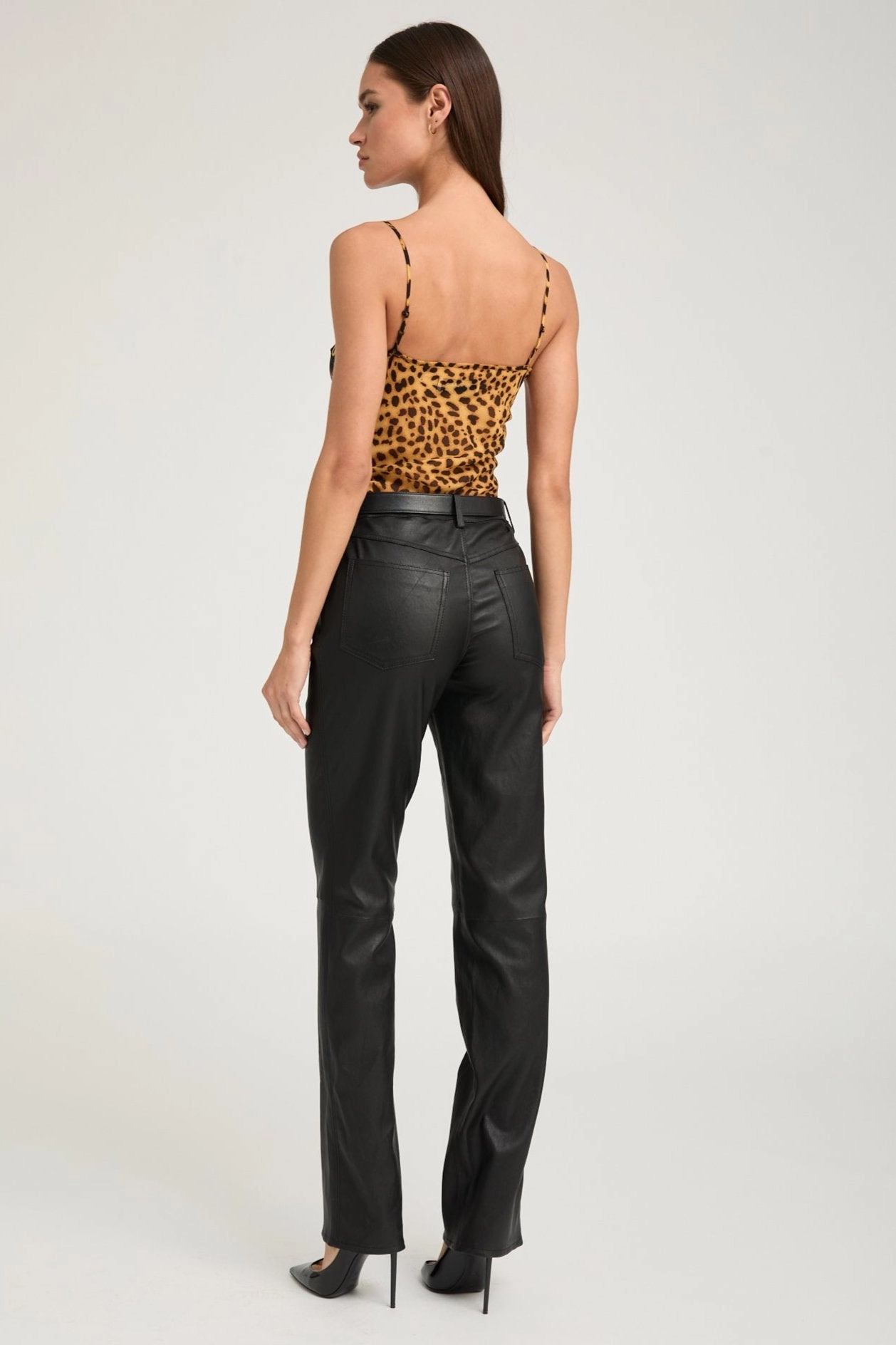 YarnBlend Dark Leopard Silk Cami