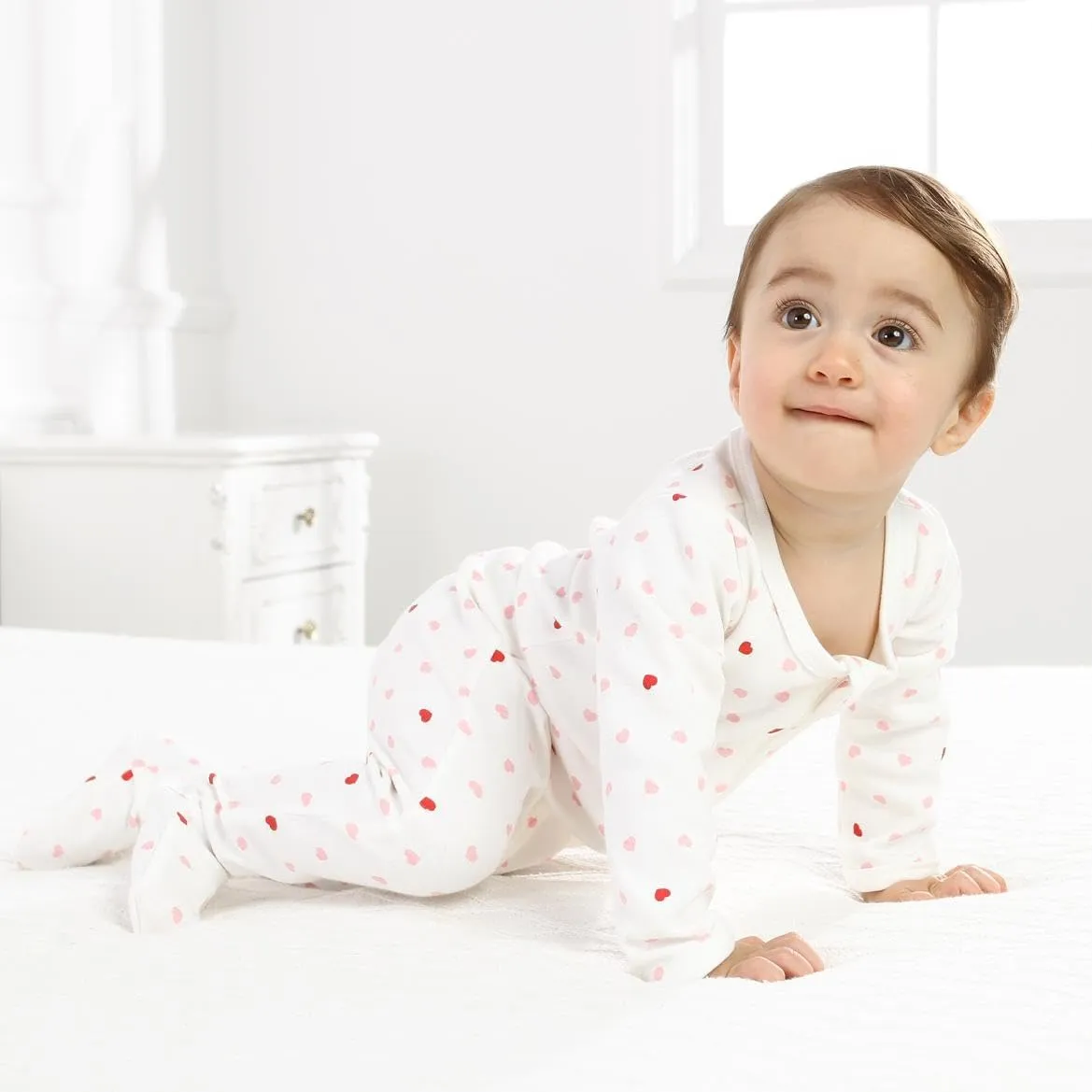 Owlivia Organic Cotton Baby Pajamas, Boys Girls Zip Front Sleep 'N Play Pjs, Footed Sleeper, Long Sleeve