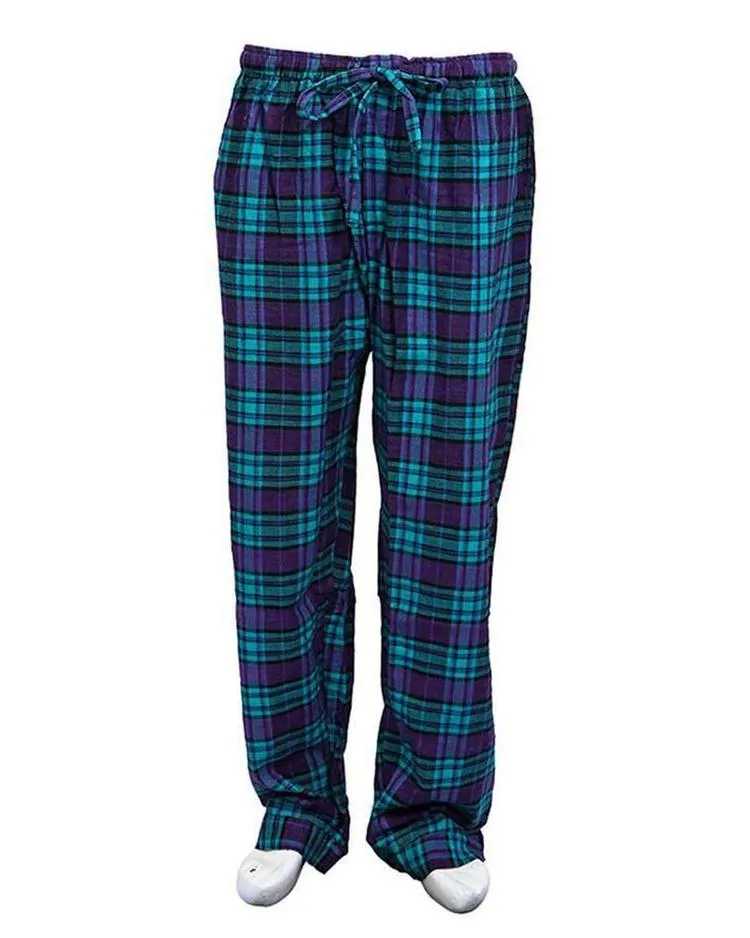 Pack of 2 - Men's Cotton Check Pajama - Cotton Yarn Dyed Flannel Men's Pajama MF-10