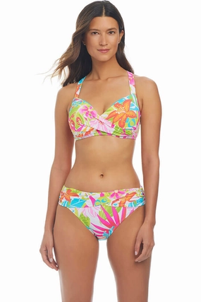Packing A Punch Sarong Bikini Bottom Hidden Ventilation Zones Microfiber Technology