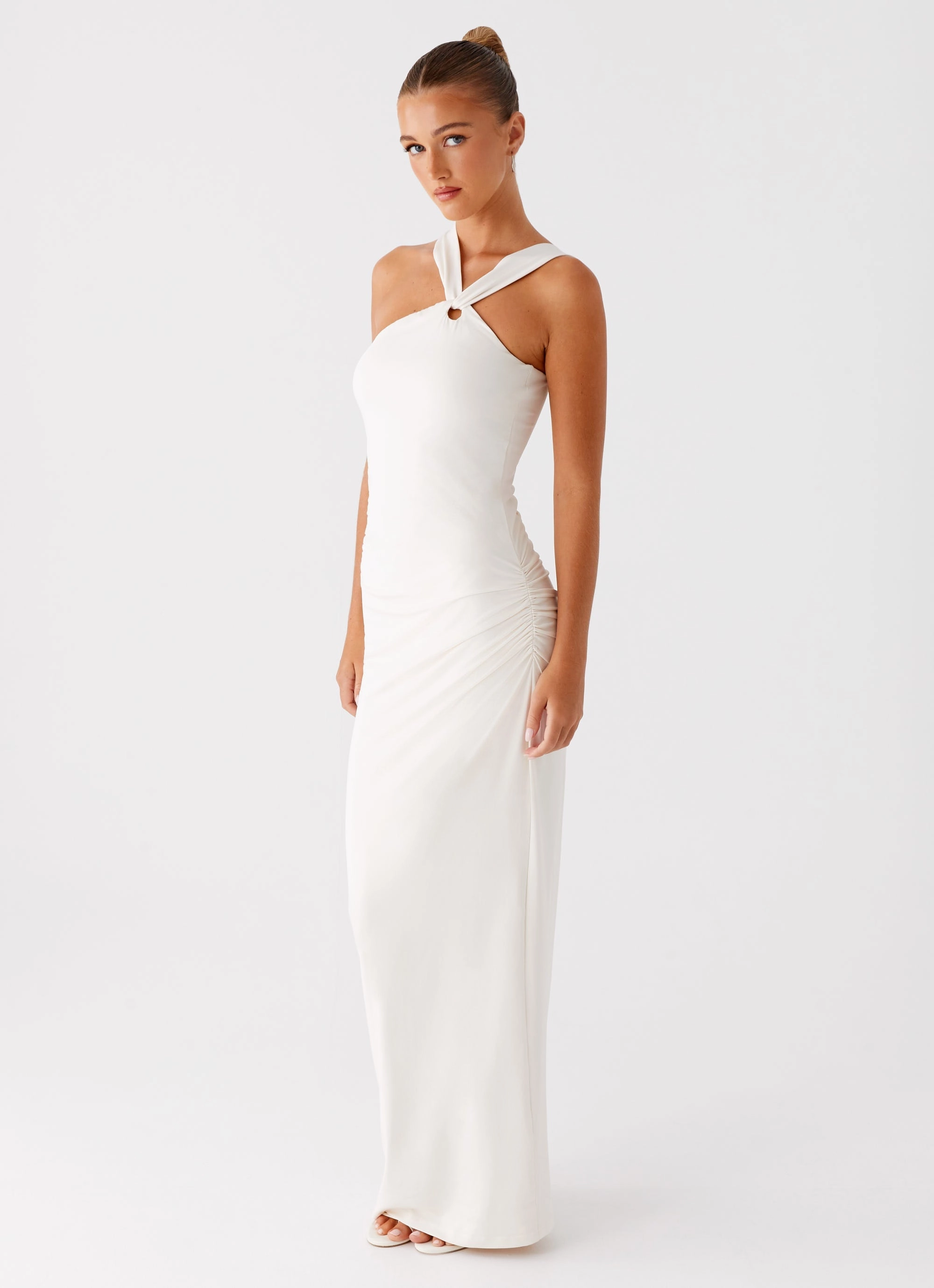 Tamira Maxi Dress - Ivory Soft Waist Moment Glow