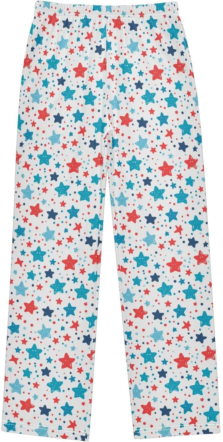 Pajama Bottoms, Cute Stars Pajamas Pant Sleep Long Pants Lounge Wear Sleepwear Pjs
