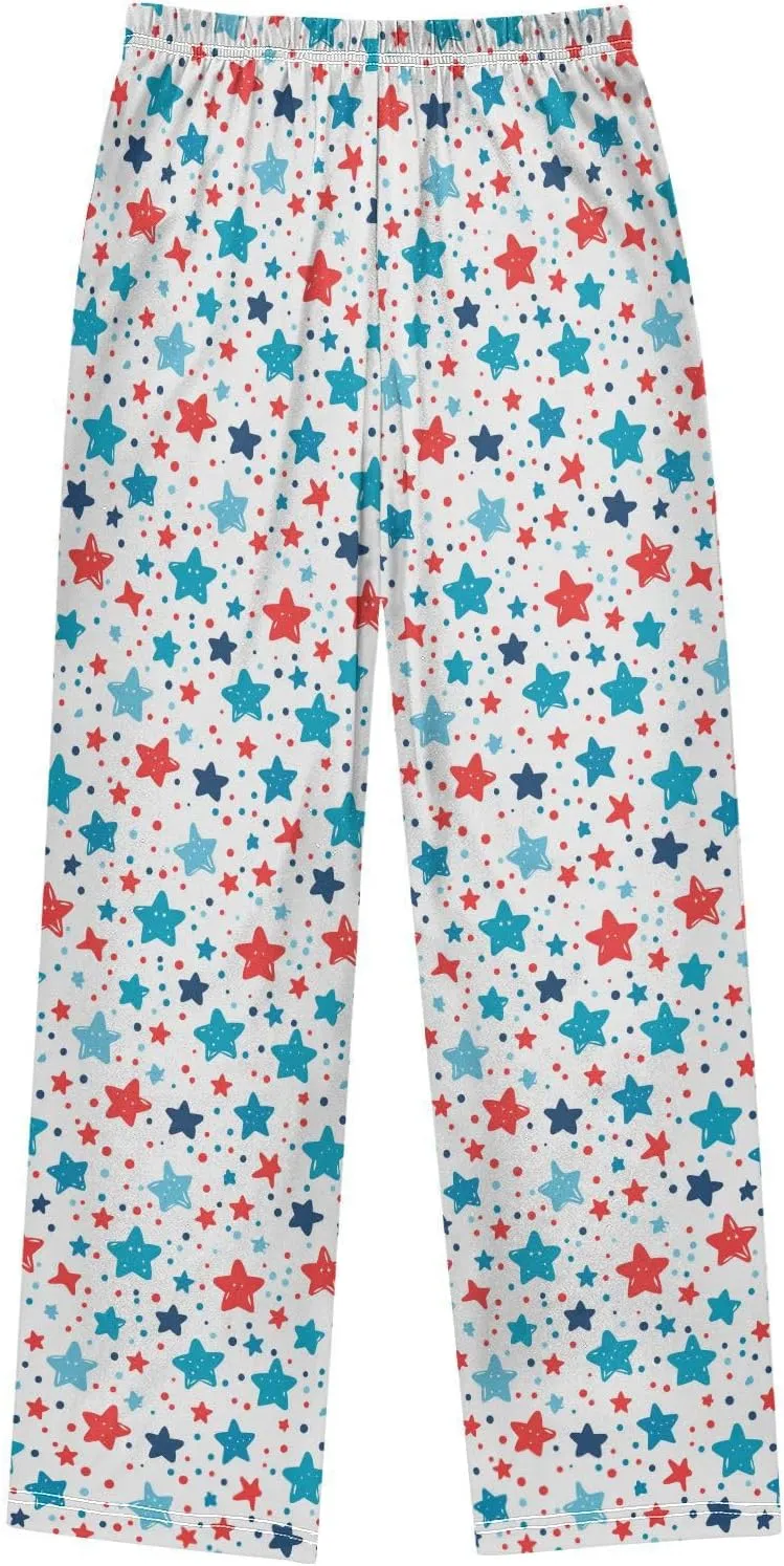 Pajama Bottoms, Cute Stars Pajamas Pant Sleep Long Pants Lounge Wear Sleepwear Pjs
