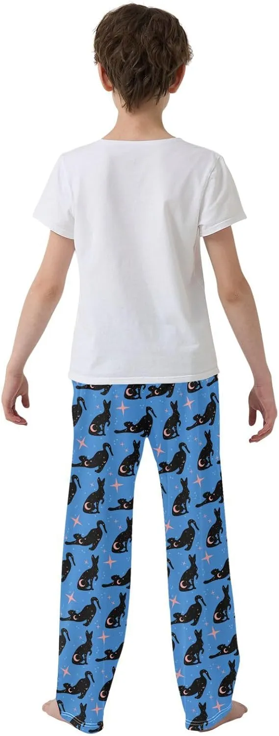 Pajama Bottoms, Magical Cats Pajamas Pant Sleep Long Pants Black Lounge Wear Sleepwear Pjs