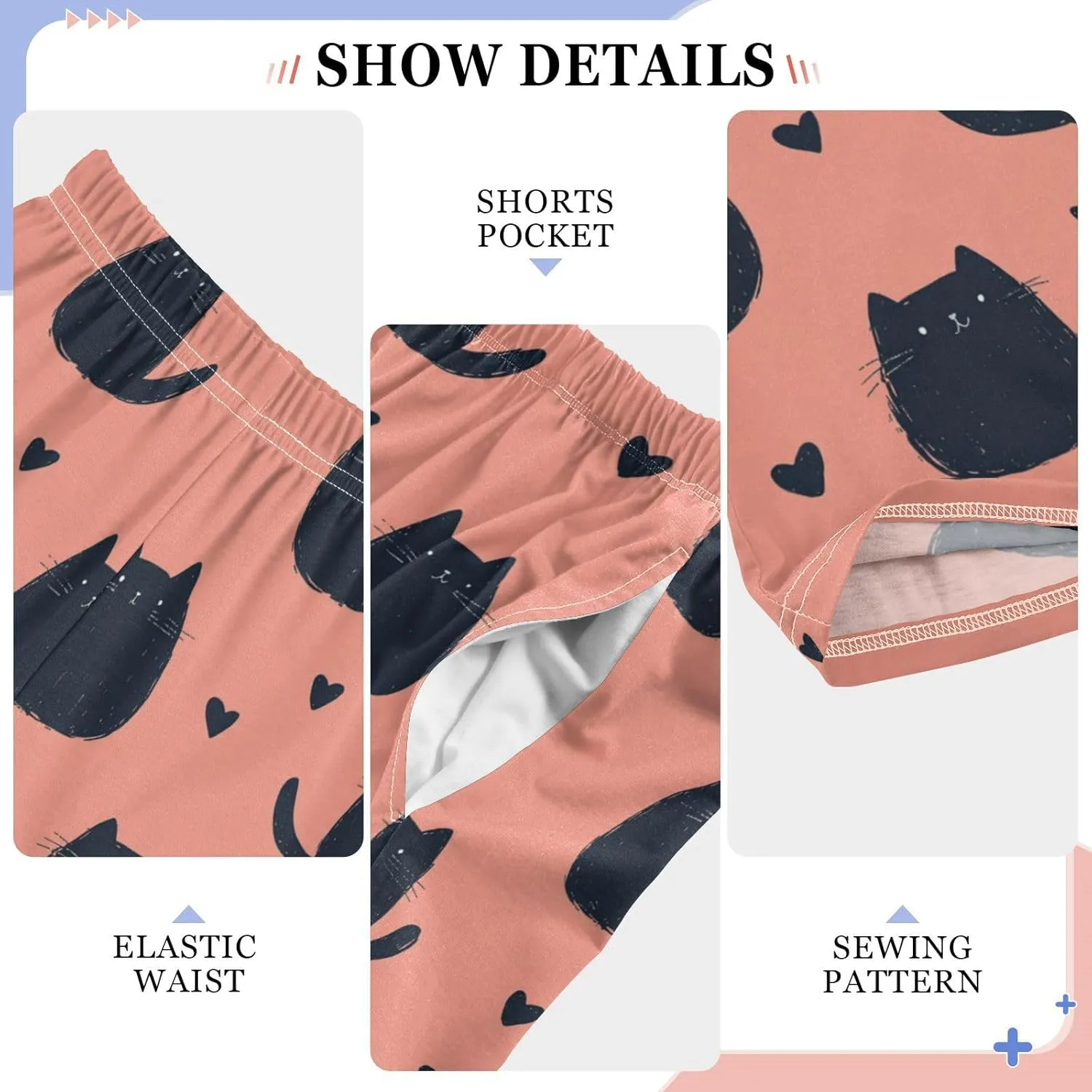 Pajama Bottoms, Pajamas Long Pant Cartoon Cat Lounge Wear Casual Sleep Pants Soft Pjs Sleepwear
