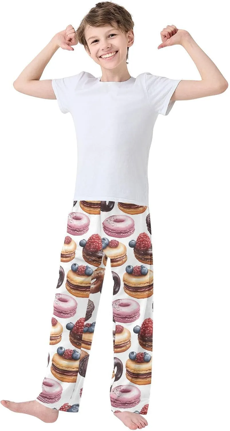 Pajama Bottoms, Pajamas Long Pant Cartoon Chocolate Desserts Lounge Wear Casual Sleep Pants Soft Pjs Sleepwear