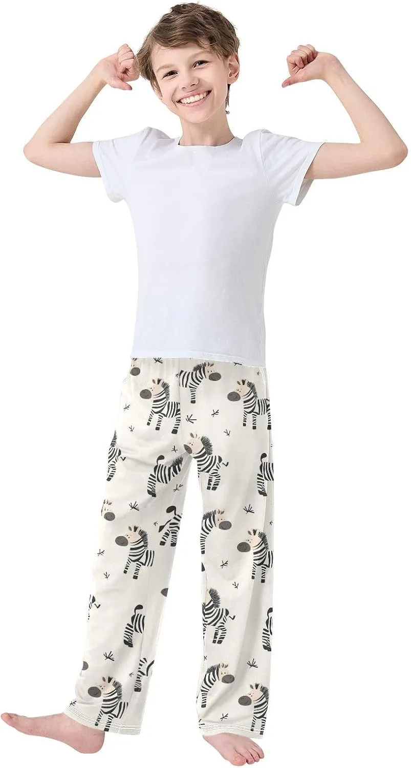 Pajama Bottoms, Pajamas Long Pant Cartoon Zebras Lounge Wear Casual Sleep Pants Soft Pjs Sleepwear