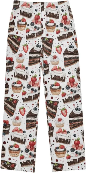 Pajama Bottoms, Pajamas Long Pant Chocolate Cakes Lounge Wear Casual Sleep Pants Soft Pjs Sleepwear