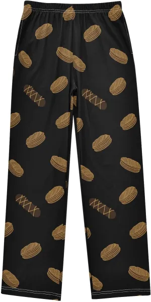 Pajama Bottoms, Pajamas Long Pant Chocolate Desserts Lounge Wear Casual Sleep Pants Soft Pjs Sleepwear