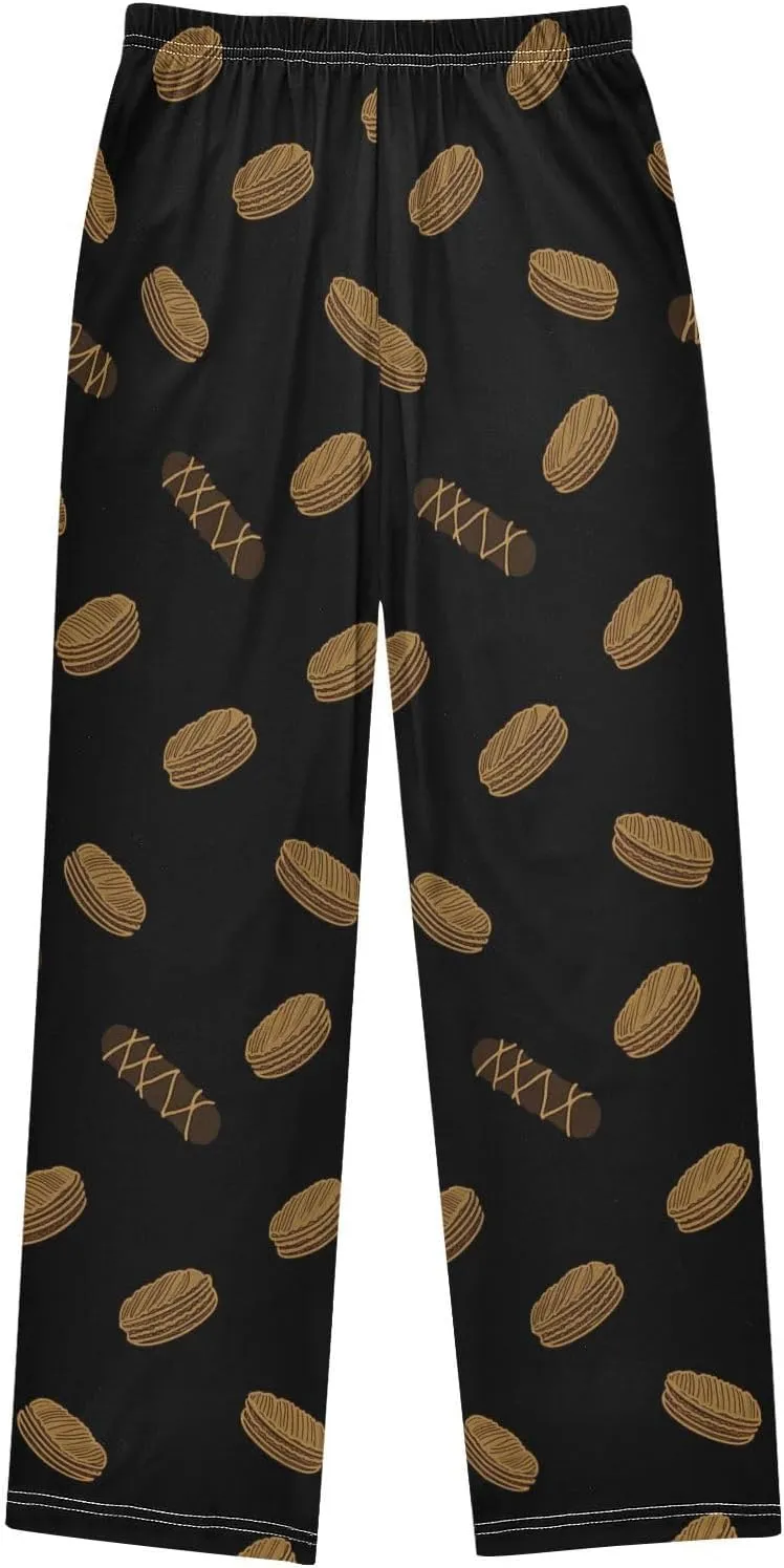 Pajama Bottoms, Pajamas Long Pant Chocolate Desserts Lounge Wear Casual Sleep Pants Soft Pjs Sleepwear