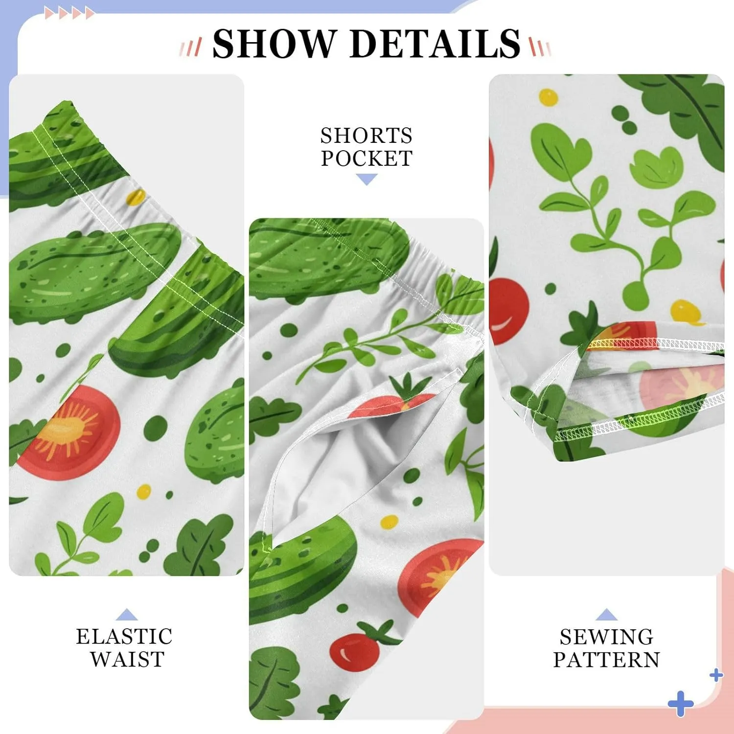 Pajama Bottoms, Pajamas Long Pant Cucumber Tomato Lounge Wear Casual Sleep Pants Soft Pjs Sleepwear