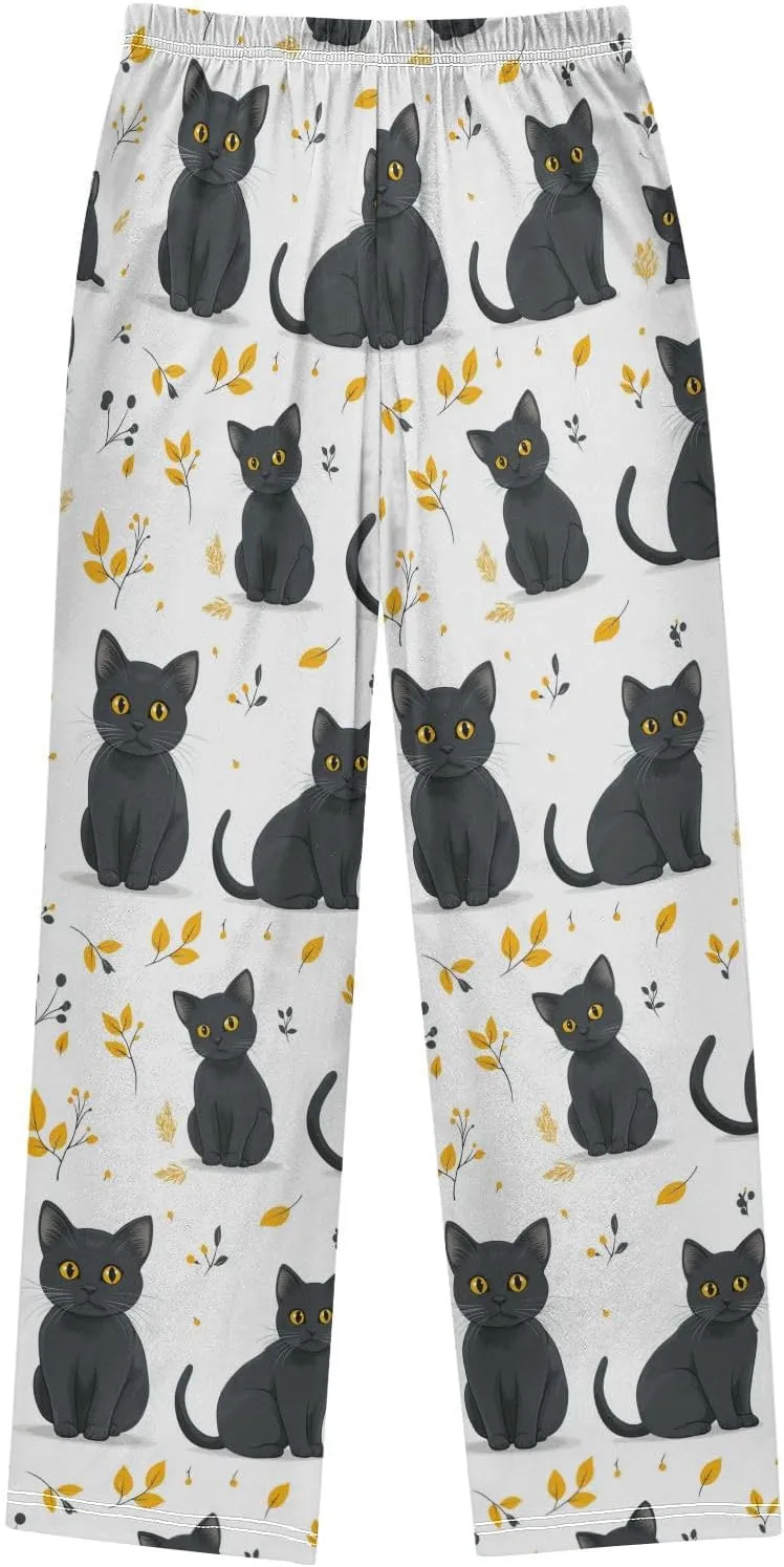 Pajama Bottoms, Pajamas Long Pant Cute Cat Lounge Wear Casual Sleep Pants Soft Pjs Sleepwear