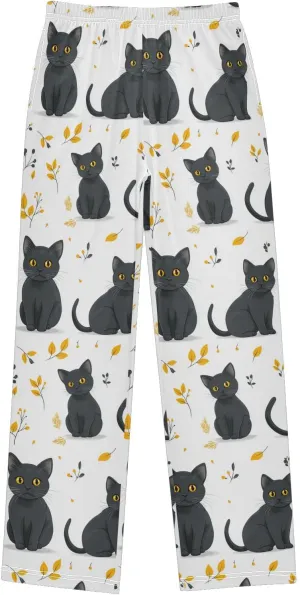 Pajama Bottoms, Pajamas Long Pant Cute Cat Lounge Wear Casual Sleep Pants Soft Pjs Sleepwear