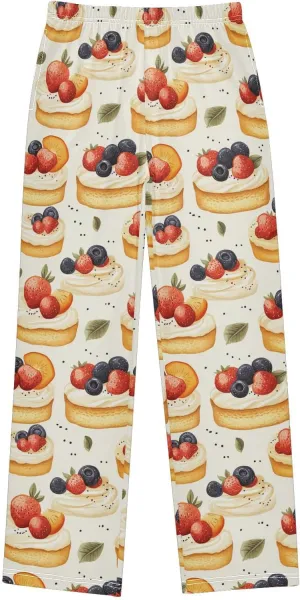 Pajama Bottoms, Pajamas Long Pant Sweets Desserts Lounge Wear Casual Sleep Pants Soft Pjs Sleepwear
