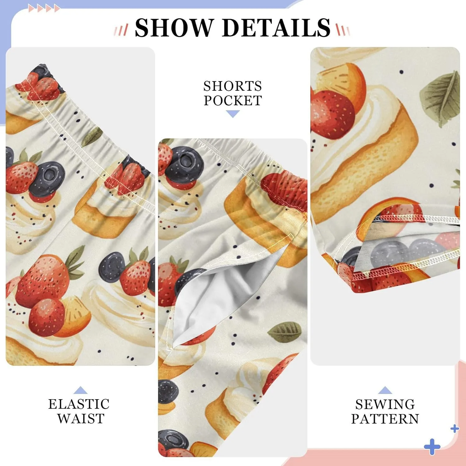 Pajama Bottoms, Pajamas Long Pant Sweets Desserts Lounge Wear Casual Sleep Pants Soft Pjs Sleepwear