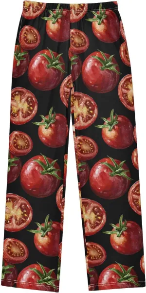 Pajama Bottoms, Pajamas Long Pant Tomato Fruit Lounge Wear Casual Sleep Pants Soft Pjs Sleepwear