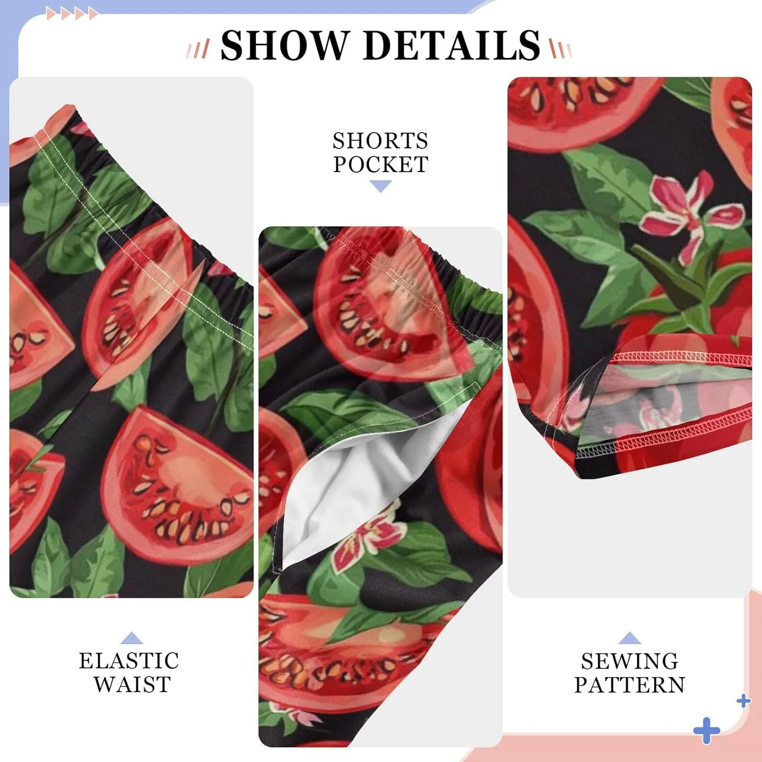 Pajama Bottoms, Pajamas Long Pant Tomato Slice Lounge Wear Casual Sleep Pants Soft Pjs Sleepwear