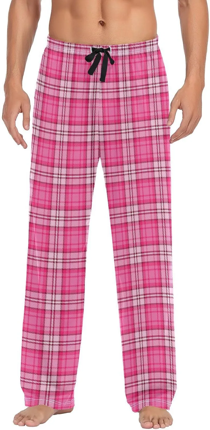 Pajama Pants for Men, Dinosaur Dino Animal Print Yellow Men's Separate Bottoms, Lounge Pants, Relaxed Sleep Pant