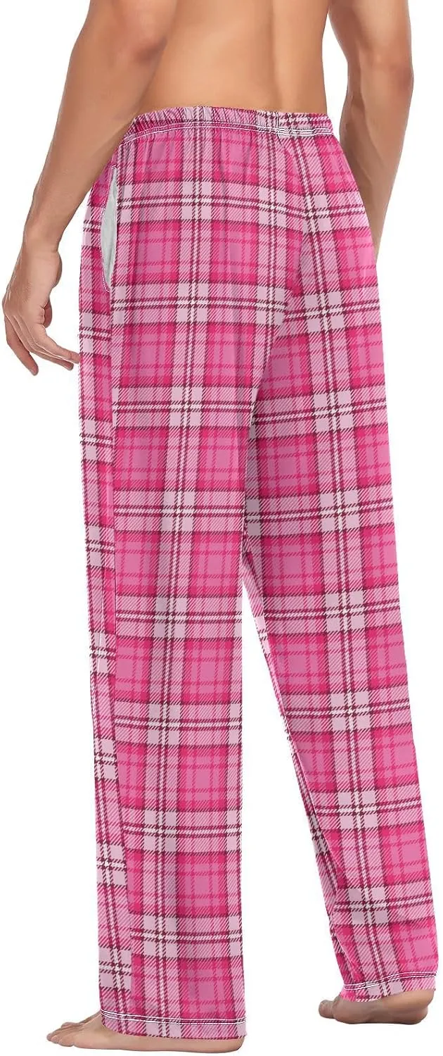 Pajama Pants for Men, Dinosaur Dino Animal Print Yellow Men's Separate Bottoms, Lounge Pants, Relaxed Sleep Pant