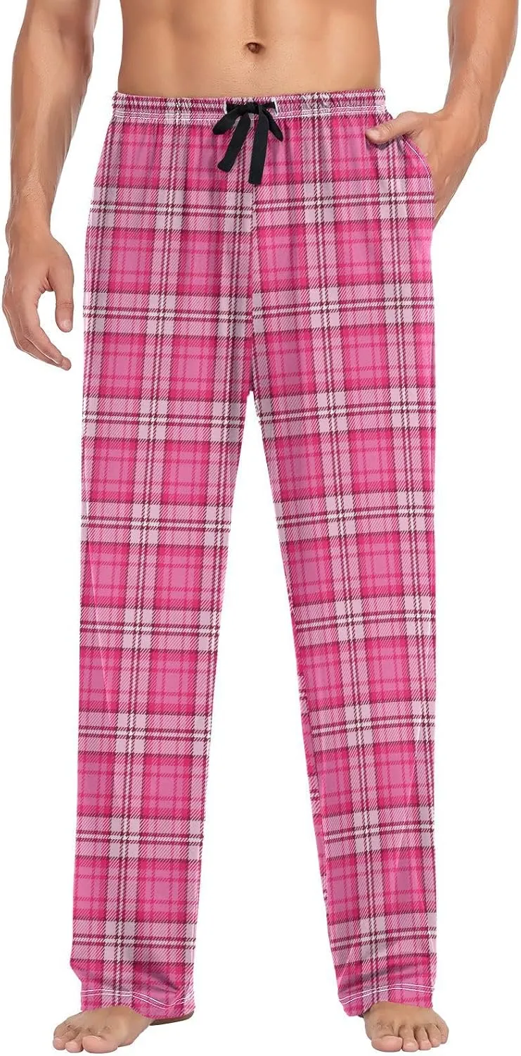 Pajama Pants for Men, Dinosaur Dino Animal Print Yellow Men's Separate Bottoms, Lounge Pants, Relaxed Sleep Pant