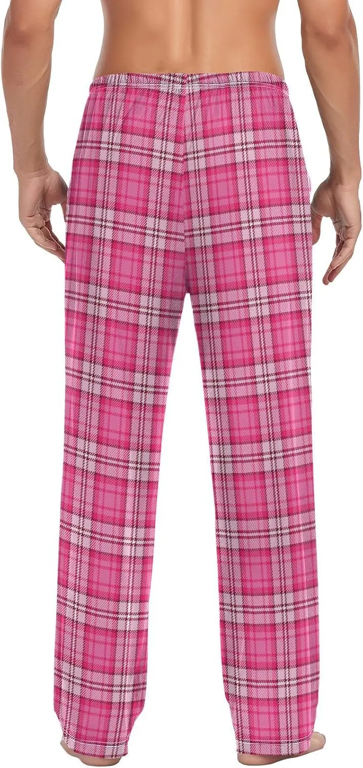 Pajama Pants for Men, Dinosaur Dino Animal Print Yellow Men's Separate Bottoms, Lounge Pants, Relaxed Sleep Pant