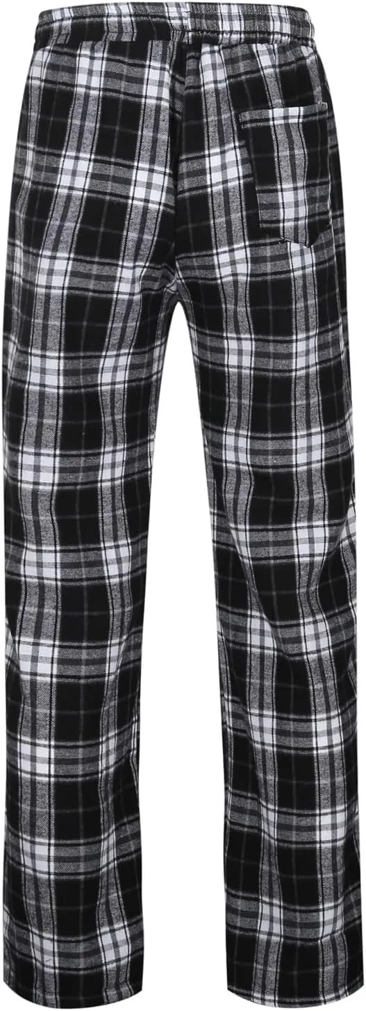 Pajama Pants for Men, Men's Separate Bottoms Warm Plaid Lounge Men's Pajama Bottoms Soft Sleep Pants