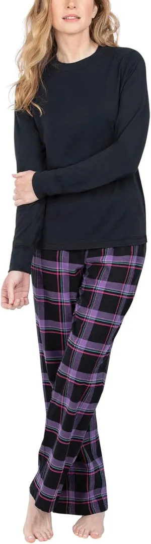 PajamaGram Winter Pajamas For Women - Plaid PJs Flannel Pants