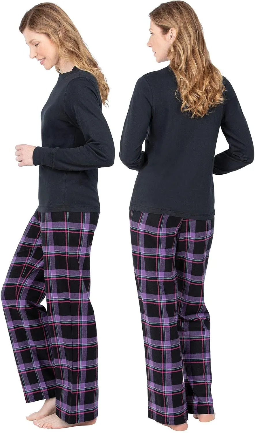 PajamaGram Winter Pajamas For Women - Plaid PJs Flannel Pants