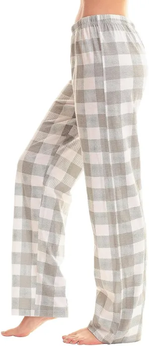 Pajamas Pants for Women 2024 Plaid Pants Soft Comfy Stretchy Drawstring Christmas Sleep Botton Pants