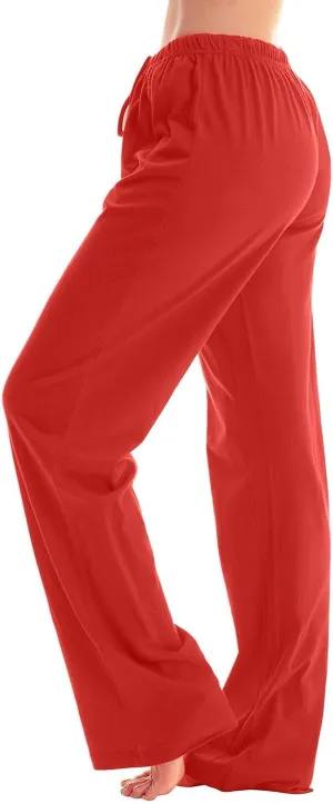 Pajamas Pants for Women Casual Comfy Loose Plaid Pants Wide Leg Cute Sleep Christmas Pajama Pants with Pockets