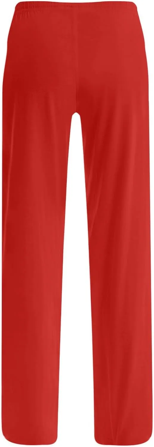 Pajamas Pants for Women Casual Comfy Loose Plaid Pants Wide Leg Cute Sleep Christmas Pajama Pants with Pockets