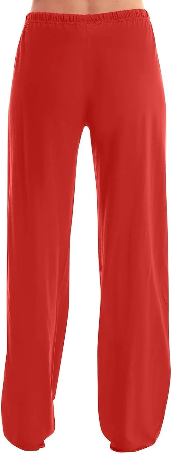 Pajamas Pants for Women Casual Comfy Loose Plaid Pants Wide Leg Cute Sleep Christmas Pajama Pants with Pockets