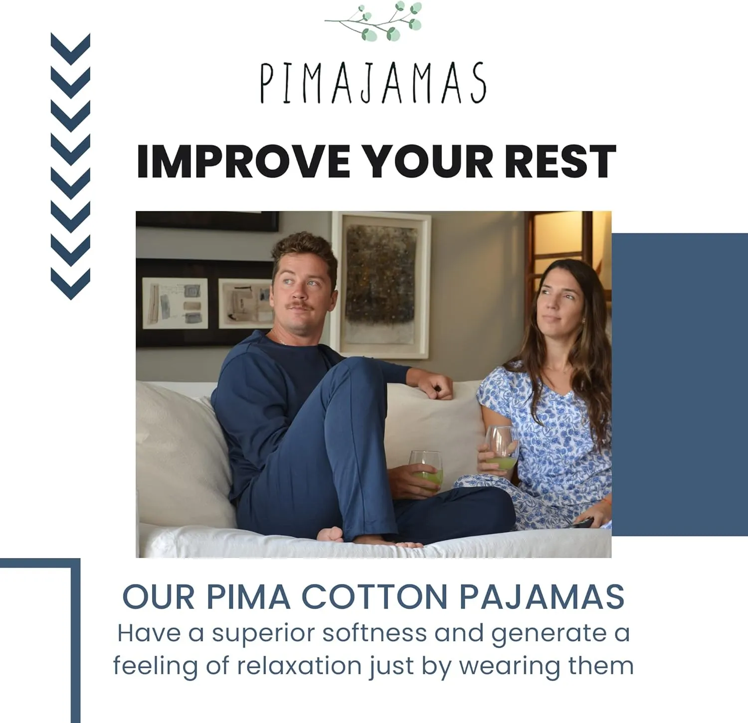 Pajamas Pants Men - Set Peruvian Pima Cotton Lounge Set - Pajamas for Men
