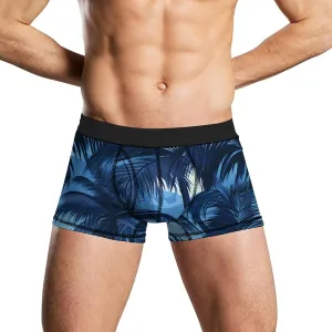 Palm Shadow Mens Boxer Brief Funny Underwear Trunks Breathable Soft Printed Shorts