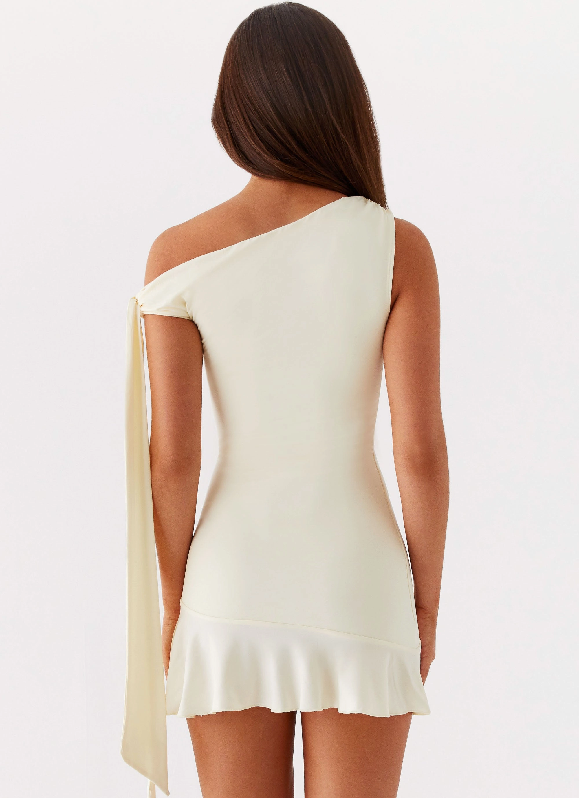 Trend Detail Polished Details Palm House Mini Dress - Yellow