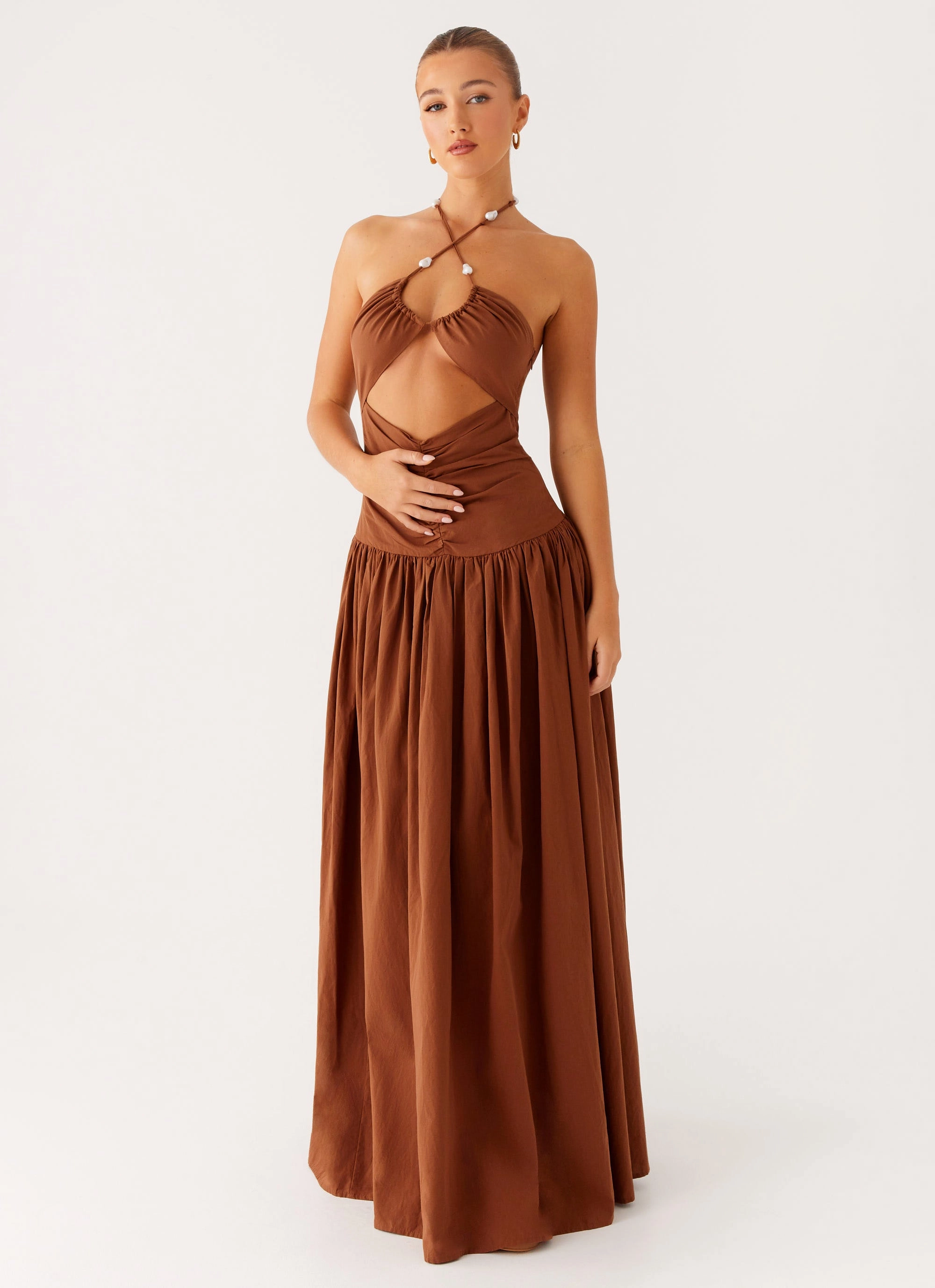 Smart Comfort Paltrow Maxi Dress - Chocolate