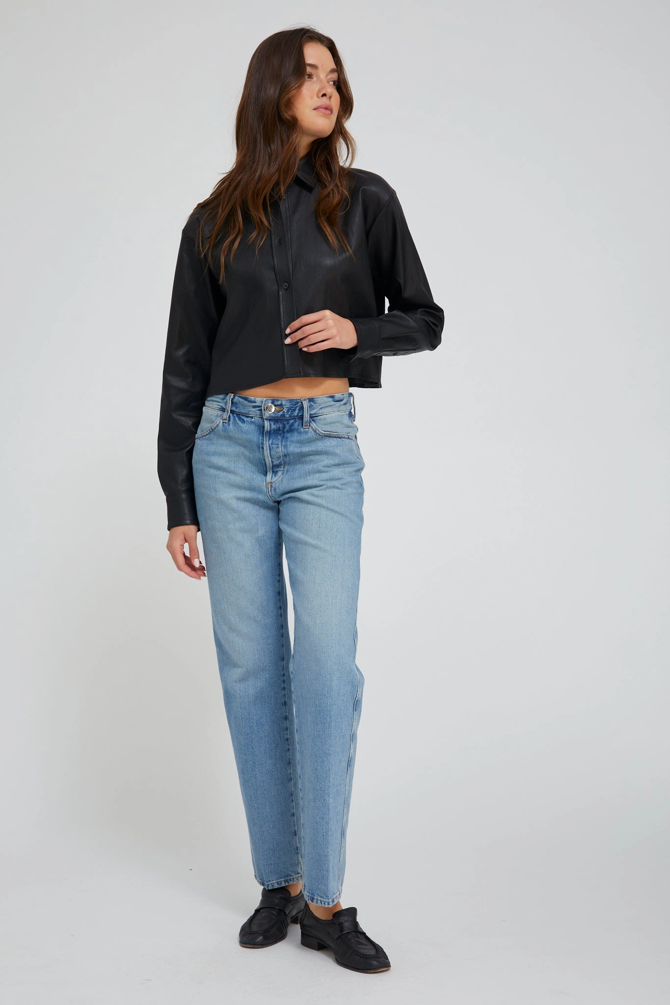 Paradis Slim Boyfriend Denim Layered Style